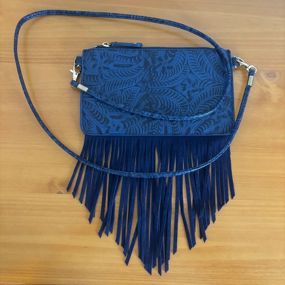 Free People Fringe Crossbody Blue - Picture 5 of 10